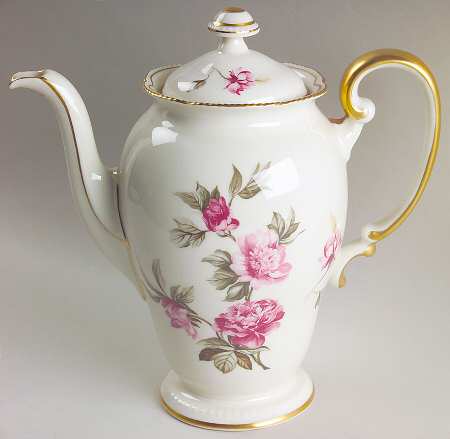 Peony Coffee Pot & Lid
