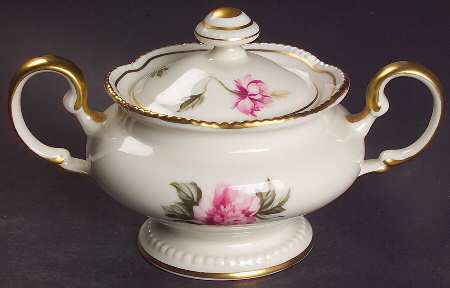 Peony Sugar Bowl & Lid
