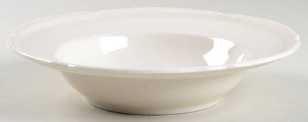 Pearl White Rim Soup Bowl