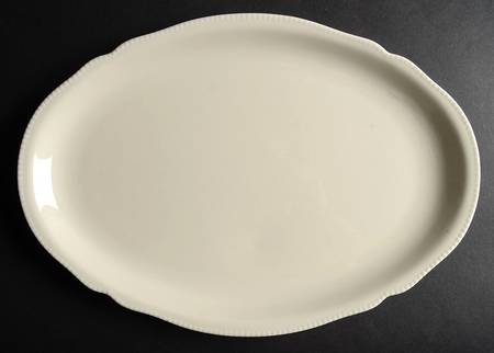 Pearl White 13" Oval Serving Platter
