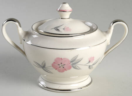 Priscilla (Platinum Trim) Sugar Bowl & Lid