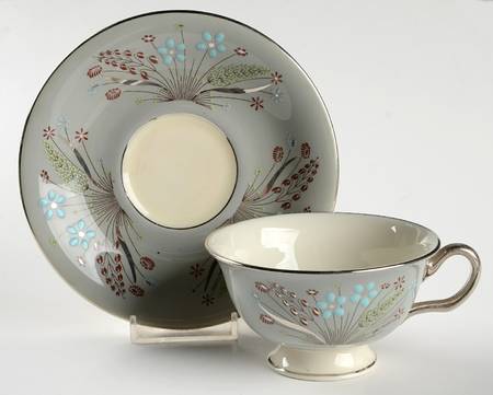Reflections Footed Cup & Saucer Set