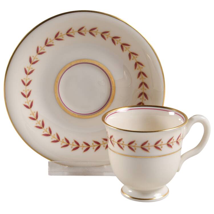Regina Footed Demitasse Cup & Saucer Set