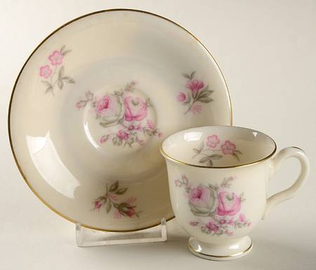 Rosalie Footed Demitasse Cup & Saucer Set