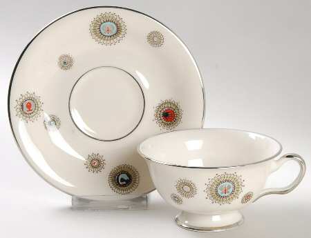 Sakarra Footed Cup & Saucer Set by Castleton (USA)