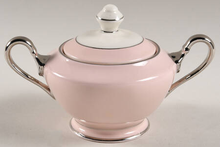 Shell Pink Sugar Bowl & Lid