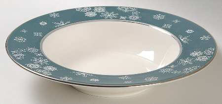 Snowflake Rim Soup Bowl