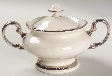 Snowflower Sugar Bowl & Lid