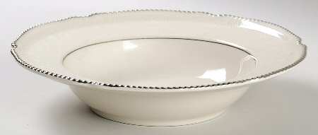 Snowflower Rim Soup Bowl