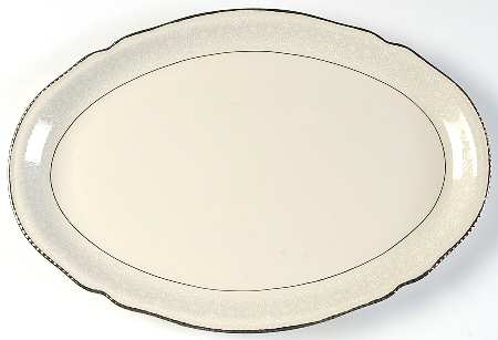 Snowflower 16" Oval Serving Platter