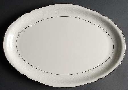 Snowflower 13" Oval Serving Platter by Castleton (USA)