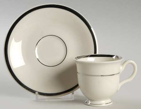 St. Regis Footed Demitasse Cup & Saucer Set