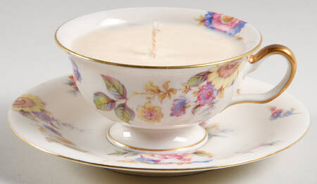 Sunnybrooke Scented Cup & Saucer Candle-Ocean  HC
