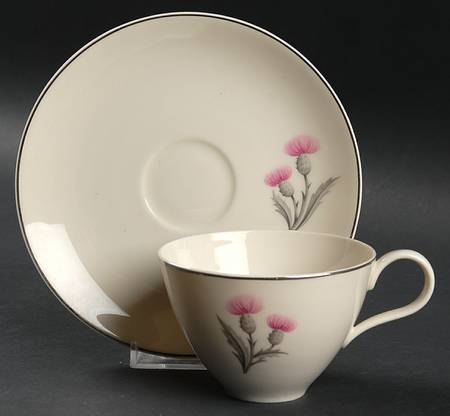Thistle Flat Cup & Saucer Set