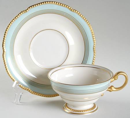 Tremont Footed Cup & Saucer Set by Castleton (USA)