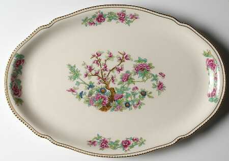 Tree of India 16" Oval Serving Platter