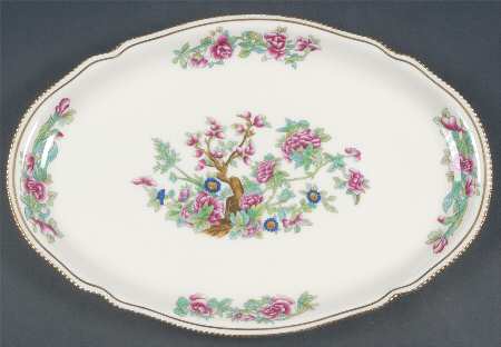 Tree of India 13" Oval Serving Platter