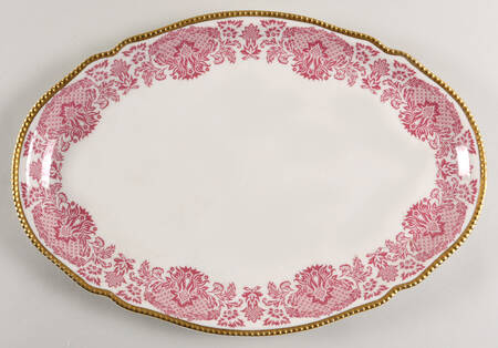 Victoria Rose 16" Oval Serving Platter by Castleton (USA)