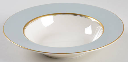 Windermere Grey Rim Soup Bowl