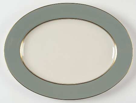 Windermere Grey 15" Oval Serving Platter