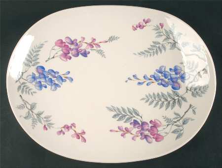 Wisteria 15" Oval Serving Platter by Castleton (USA)