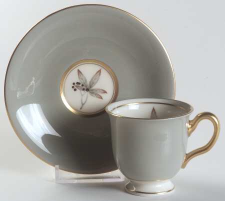 Woodmere Footed Demitasse Cup & Saucer Set by Castleton (USA)