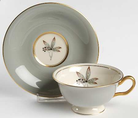 Footed Cup & Saucer Set