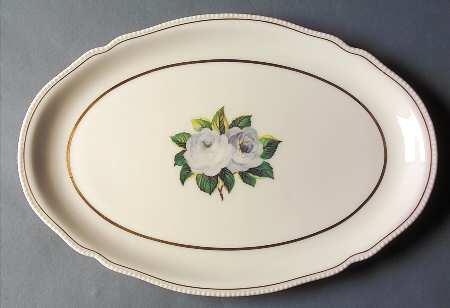 York Rose 16" Oval Serving Platter by Castleton (USA)