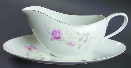 American Rose Gravy Boat & Underplate/Relish