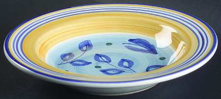 Azzurro Large Rim Soup Bowl