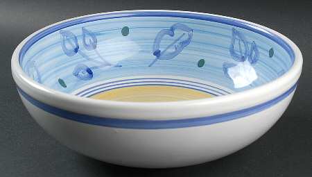 Azzurro 10" Large Salad Serving Bowl