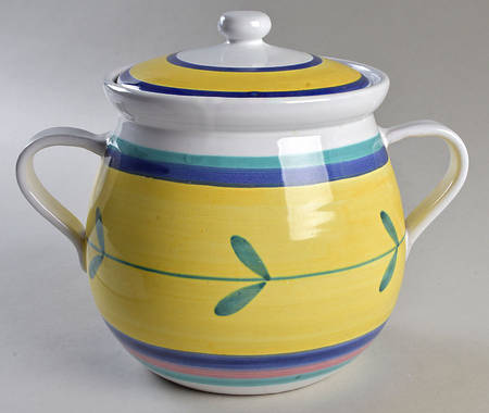 Carousel Bean Pot & Lid