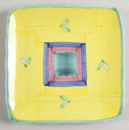 Carousel Square Salad Plate