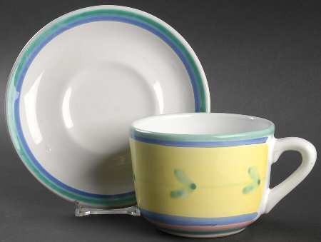 Carousel Oversized Cup & Saucer Set