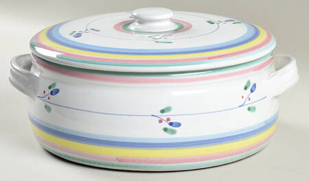 Cristina 5 Quart Round Covered Casserole