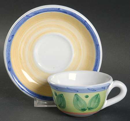 Girasole Flat Demitasse Cup & Saucer Set