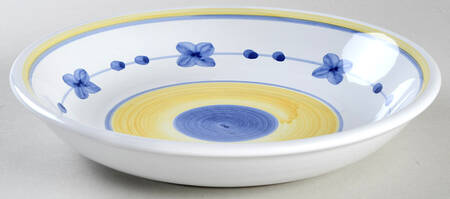 Marina (Blue&Yellow) 8" Soup/Pasta Bowl