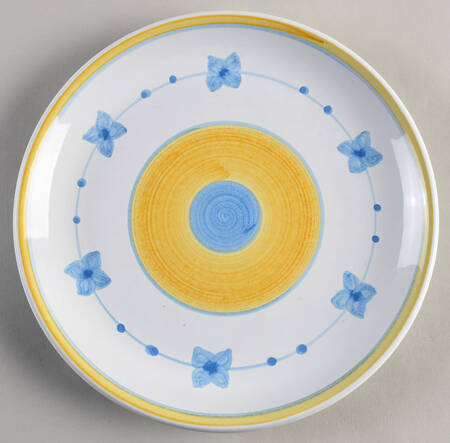 Marina (Blue&Yellow) Luncheon Plate