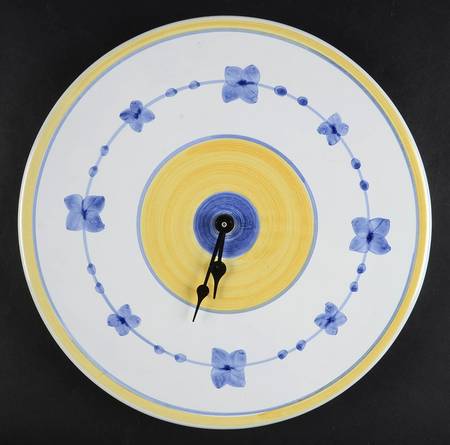 Marina (Blue&Yellow) Clock Plate