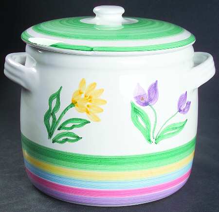 Meadow Bean Pot & Lid