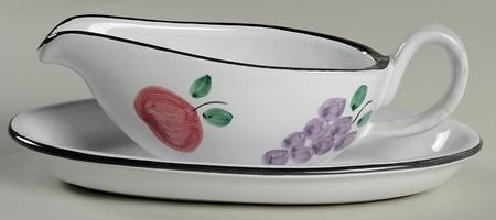Orchard Gravy Boat & Underplate