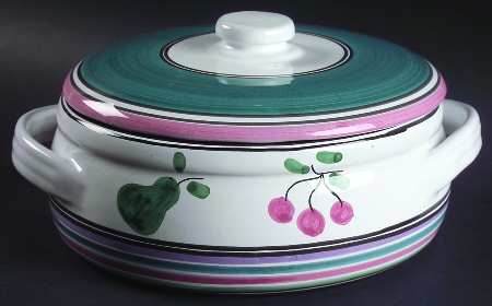 Orchard 2 Qt Round Covered Casserole