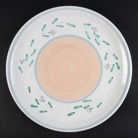 Peach Garland 12" Chop Plate (Round Platter)