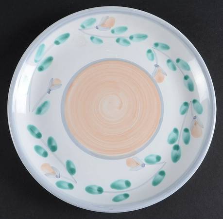 Peach Garland Salad Plate