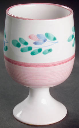 Pink Garland China Goblet
