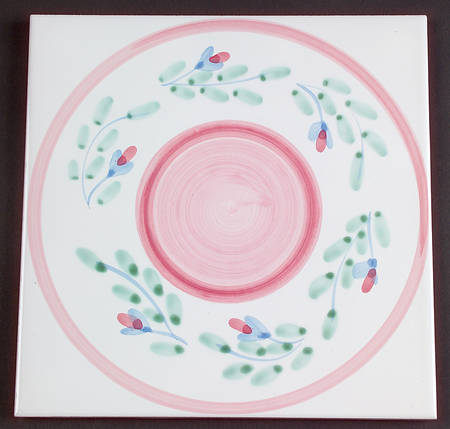 Pink Garland Tea Tile