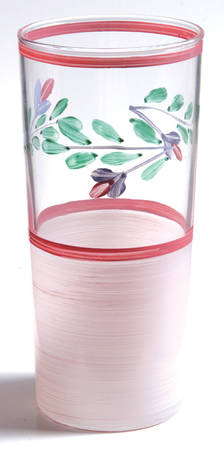 Pink Garland 12 Oz Glassware Tumbler