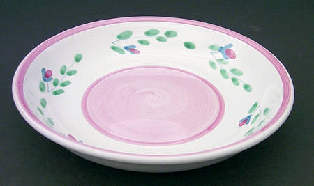 Pink Garland 8" Soup/Pasta Bowl