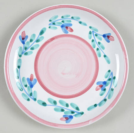 Pink Garland Salad Plate