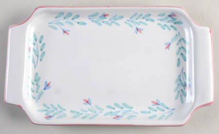 Pink Garland Large Sandwich Tray
